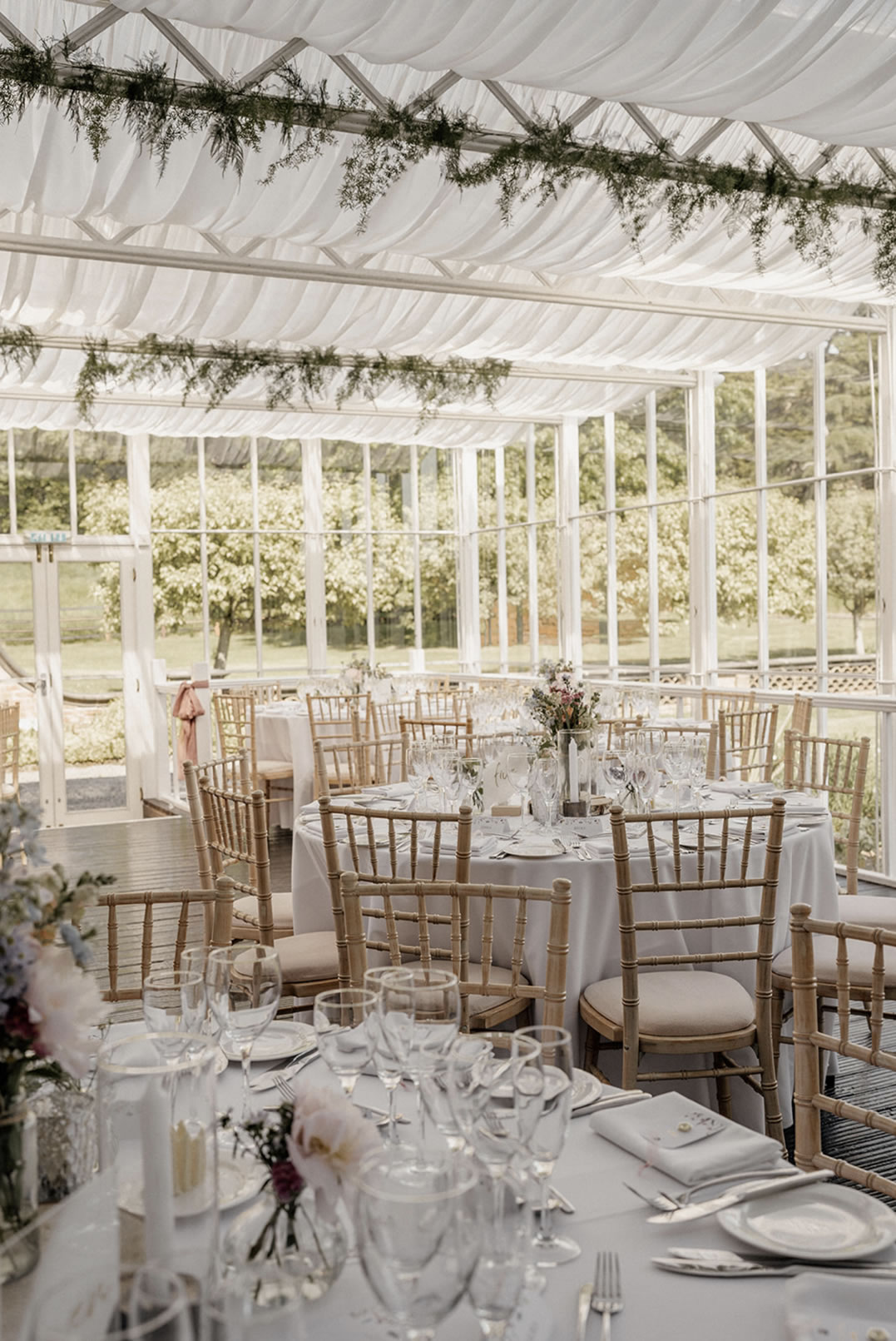 Conservatory Wedding Receptions at Sutton Bonington Hall Charlotte Jopling